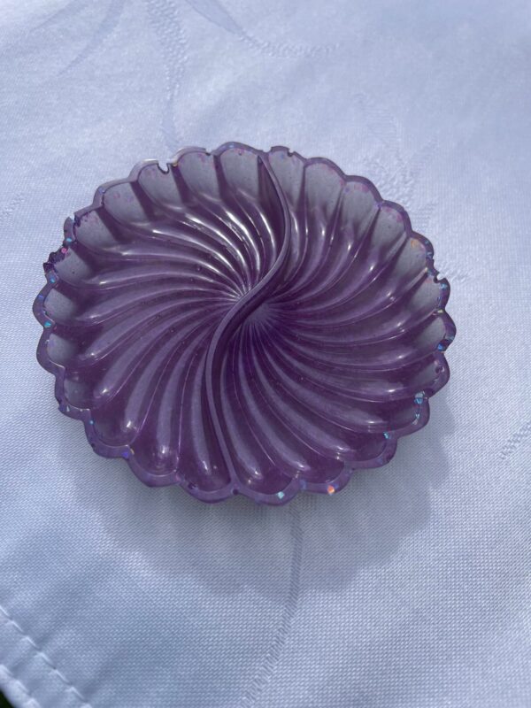 Round Trinket Tray - Lilac Dreams - Image 2