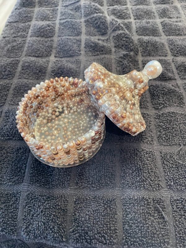 Beaded Elegance Trinket Jar - Image 2