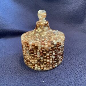 Beaded Elegance Trinket Jar