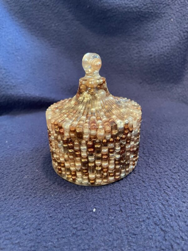 Beaded Elegance Trinket Jar