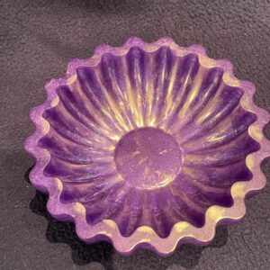 Radiant Amethyst Wave Bowl