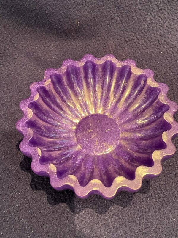 Radiant Amethyst Wave Bowl