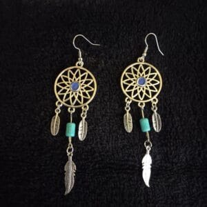 Azure Feather Harmony Earrings