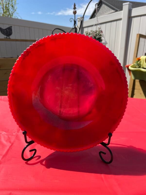 Scarlet Crest: Ribbed Bowl